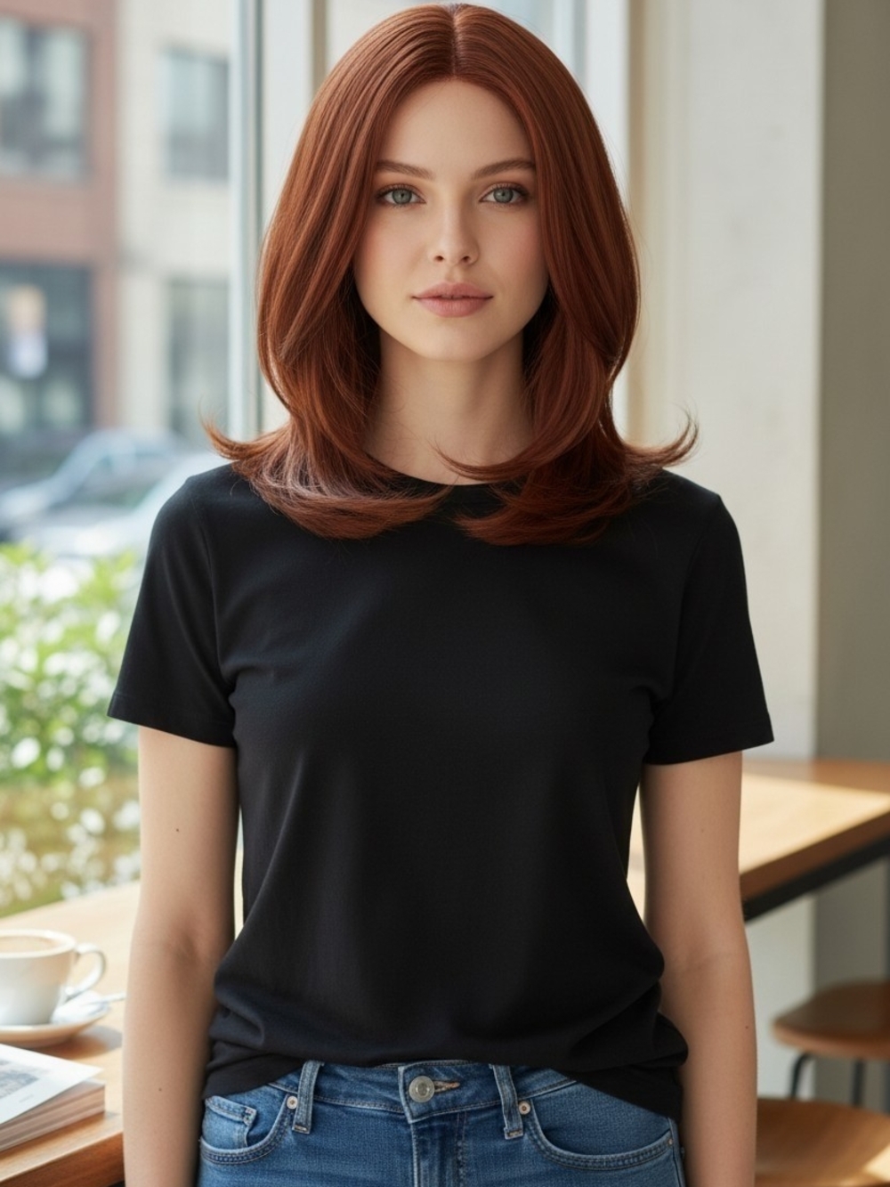 Classic Auburn Women's Wig - Natural Shine Hairpiece - Picture 1 of 4
